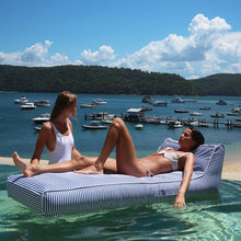 Load image into Gallery viewer, Navy Stripe Lounger Float
