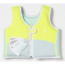 Load image into Gallery viewer, SWIM VEST SALTY THE SHARK - NEON YELLOW