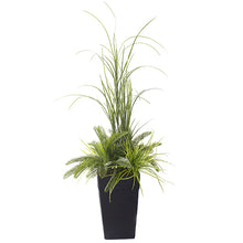 Load image into Gallery viewer, Artificial Cycas and Grass Potted Arrangement