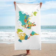 Load image into Gallery viewer, World Map Towel