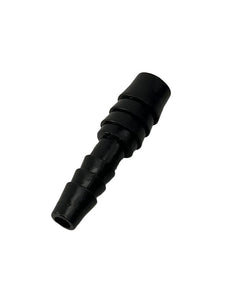 Reducer Coupling 1/4" X3/8" Barbed Black