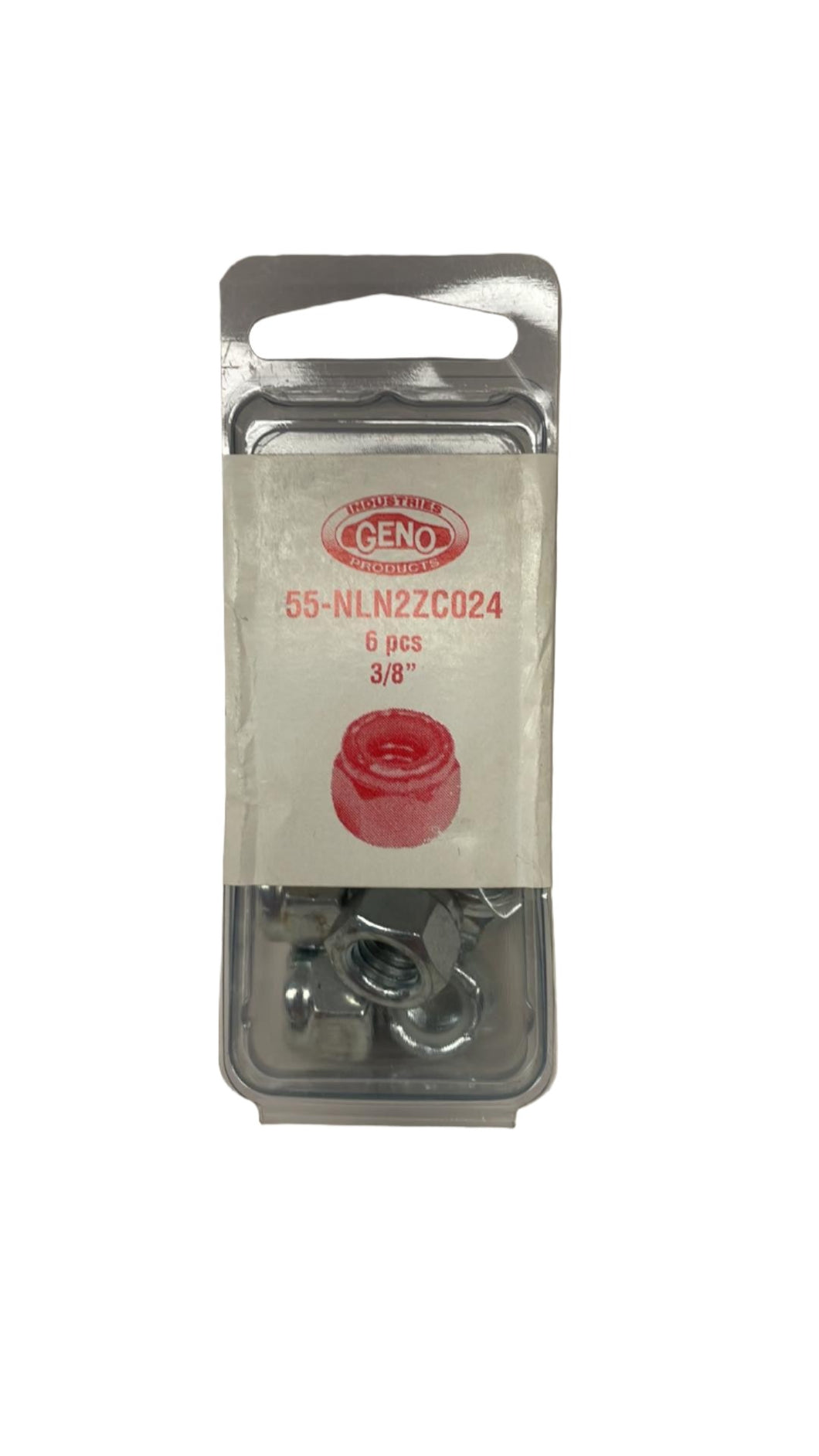 GENO NYLON LOCK NUT STEEL ZINC (55-NLN2ZC024)