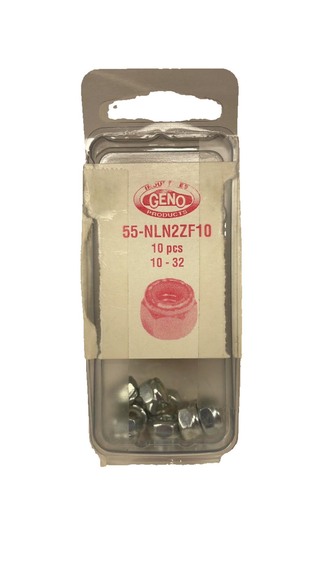 GENO NYLON LOCK NUT STEEL ZINC (55-NLN2ZF10)