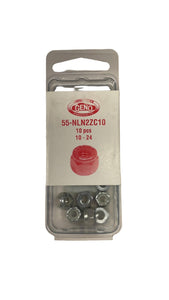 GENO NYLON LOCK NUT STEEL ZINC (55-NLN2ZC10)