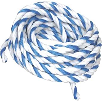 White & Blue Safety Rope