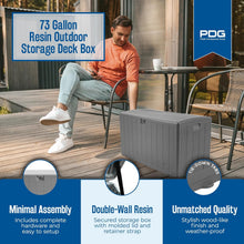 Load image into Gallery viewer, PATIO STORAGE - 73 GALLON - DRIFTWOOD
