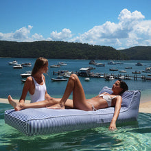 Load image into Gallery viewer, Navy Stripe Lounger Float
