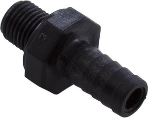 Adapter Male 3/8" Barb X 1/4" MPT Black