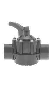 Hayward 2-Way Diverter Valve 2" - 2.5" Pipe (Dark Gray)