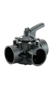 Hayward 3-Way Diverter Valve 2" - 2.5" Pipe (Dark Gray)