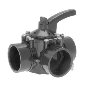 Hayward 3-Way Diverter Valve 2" - 2.5" Pipe (Black)