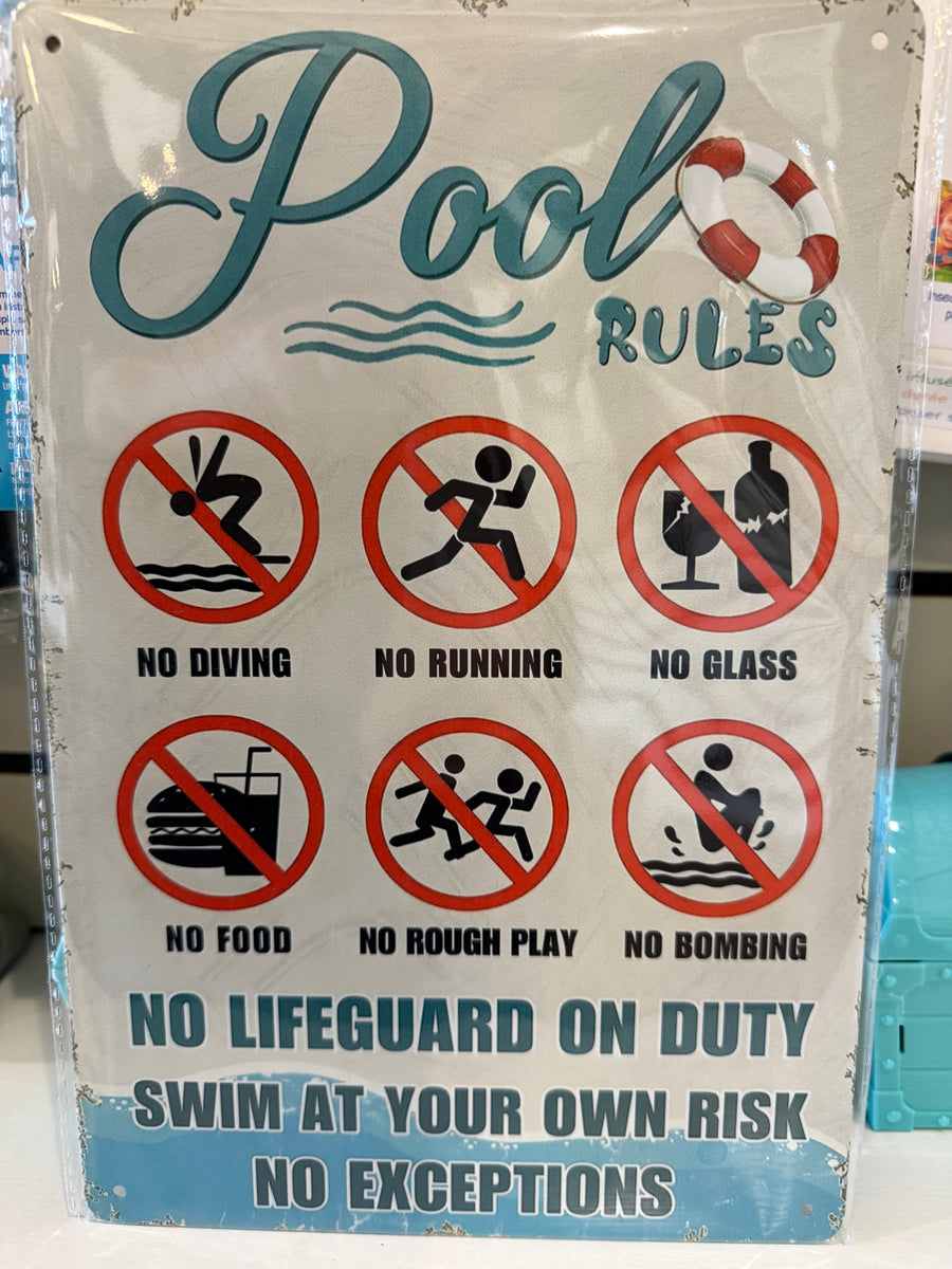 POOL AND SPA SIGNS - VARIOUS – Amazon Pools and Spas Inc.