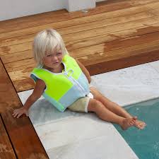 SWIM VEST SALTY THE SHARK - NEON YELLOW