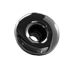 14681 JET, EURO/OZONE, LARGE FACE, SMOOTH, BLACK, SS TRIM RING, RD