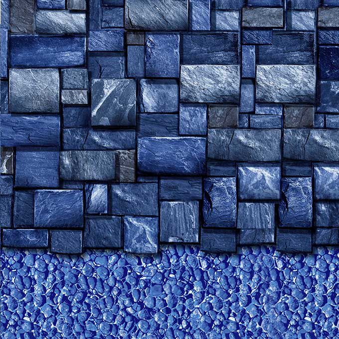 Above Ground Liner - Blue Slate Streamstone 52