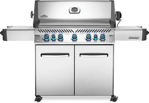 Prestige 665 - Infrared Side and Rear Burners - Stainless Steel