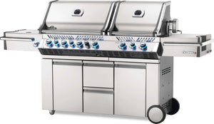 Prestige Pro 825 Propane - Infrared Rear & Side Burners - Stainless Steel